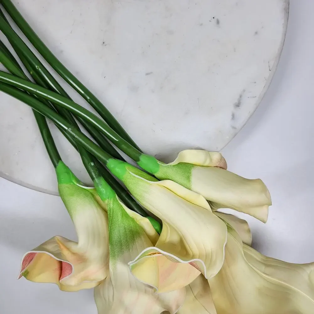 VTG Faux Calla Lily Stems 24